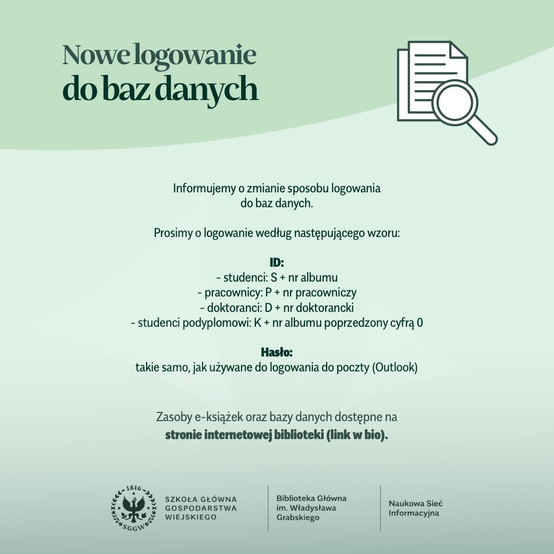logowanie do baz danych