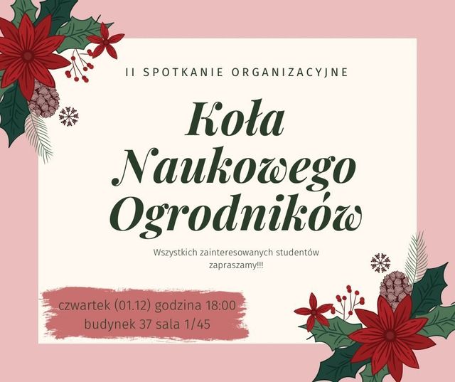II spotkanie Koła Naukowego Ogrodników