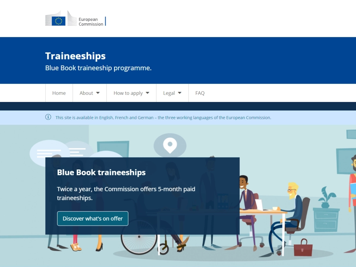 Blue Book paid traineeship programme