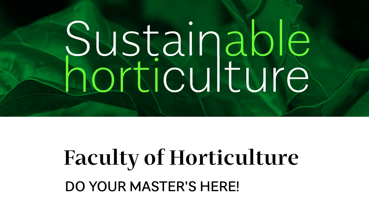 Sustainable horticulture - in English (NEW)