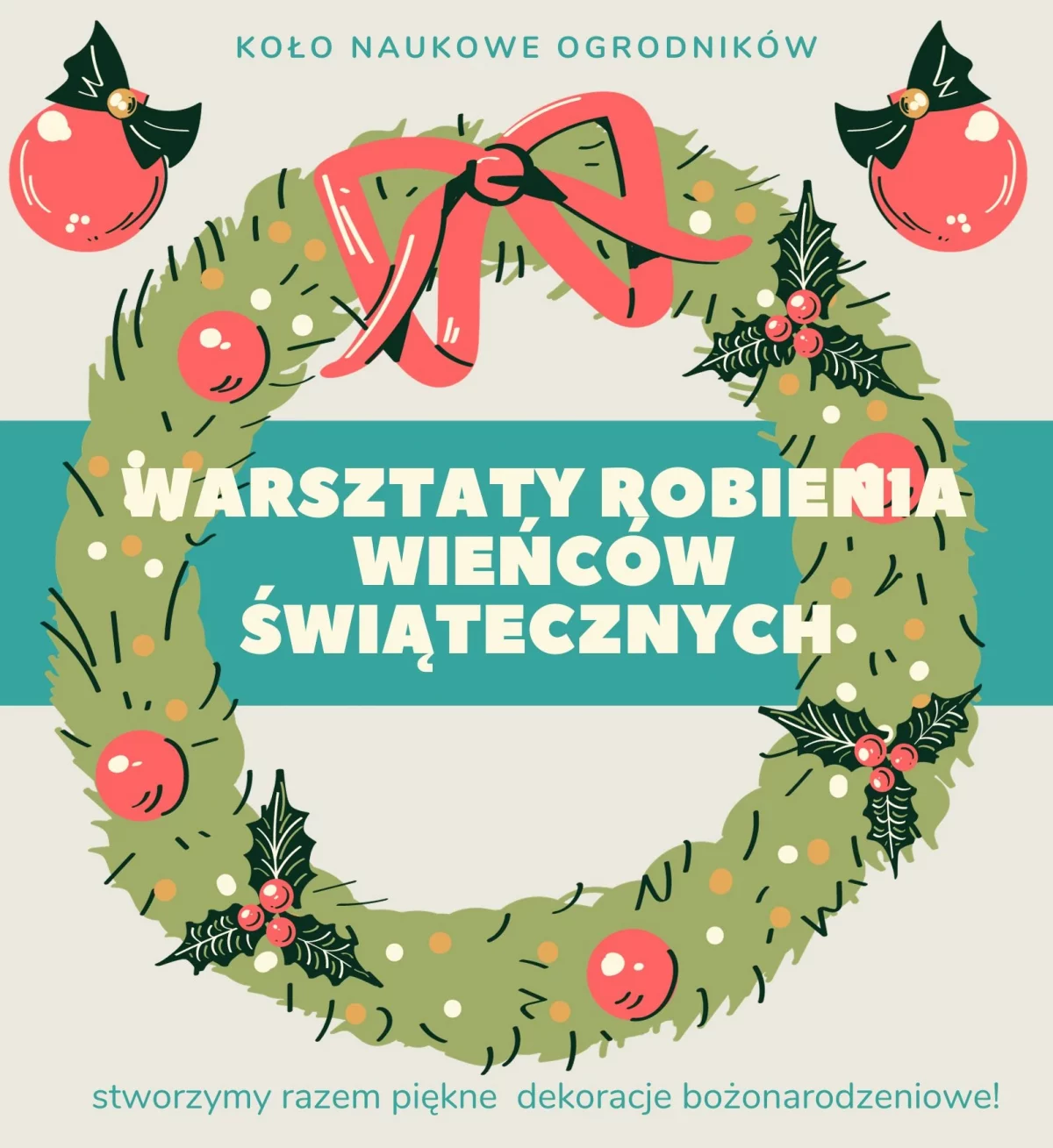 Warsztaty wieńców świątecznych