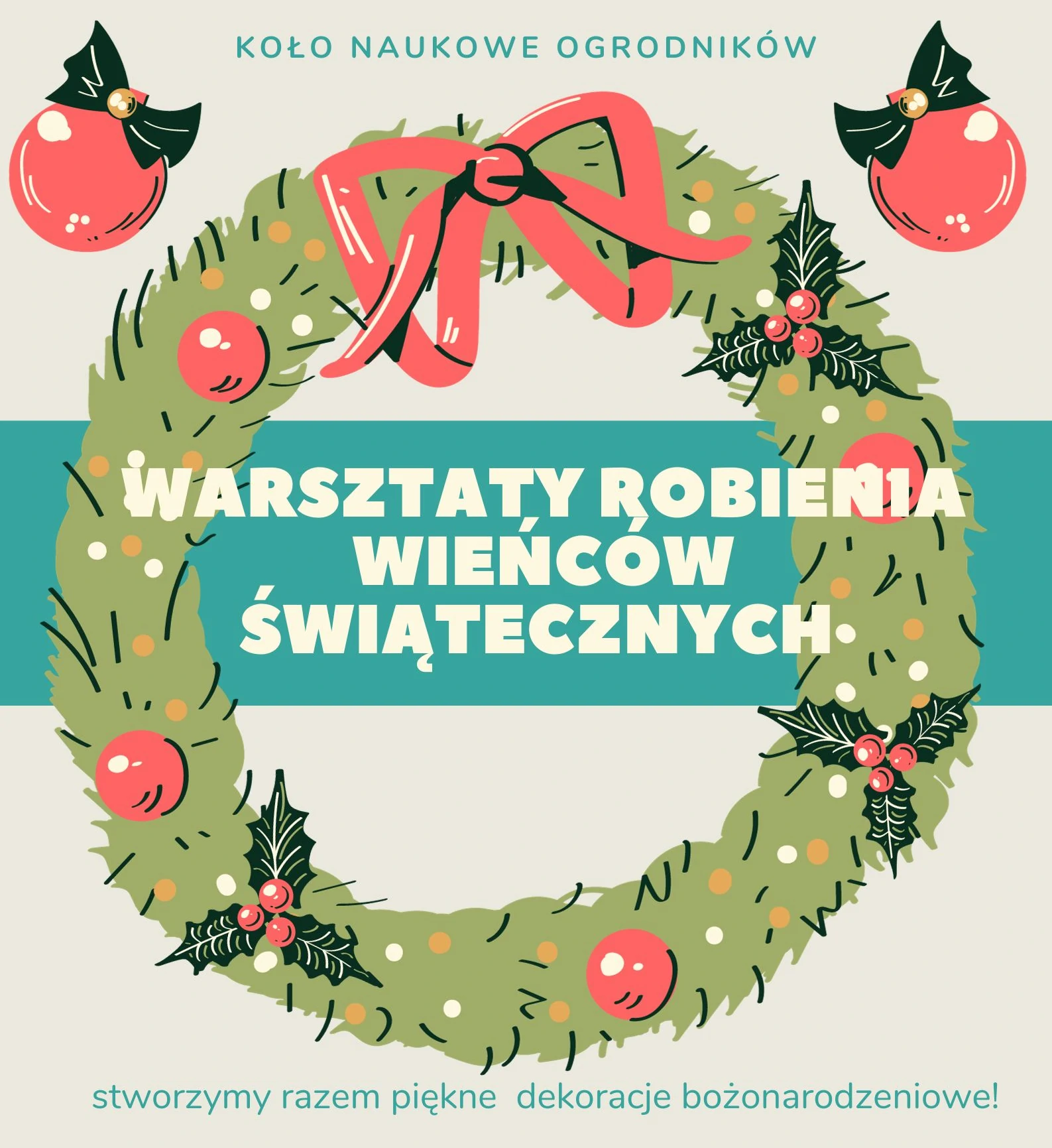 Warsztaty wieńców świątecznych