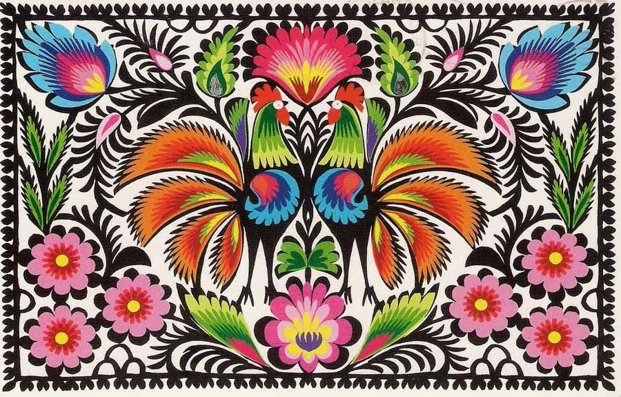 wycinanka łowicka
